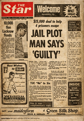 The Star front page 1971