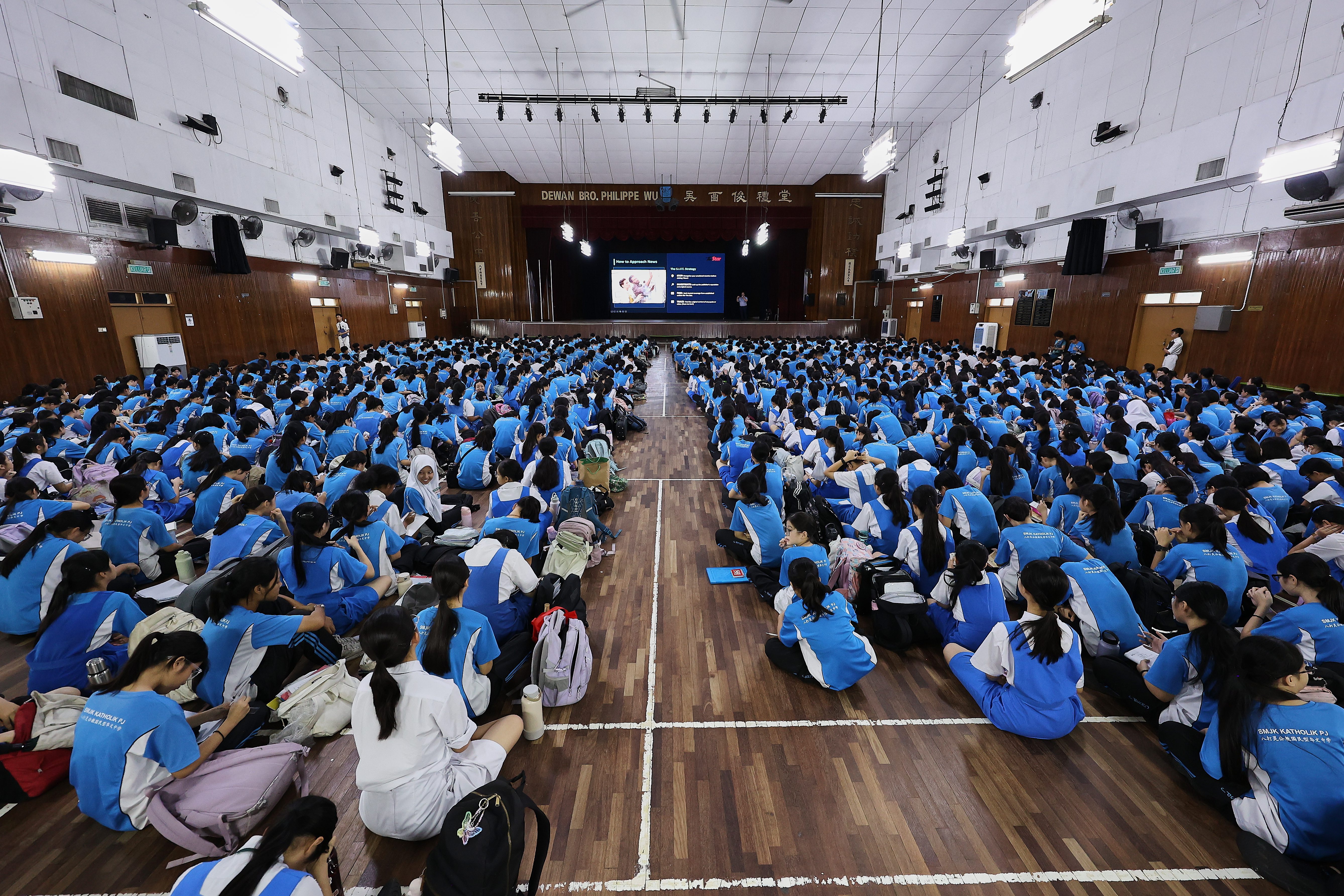 Catholic High School media literacy workshop
